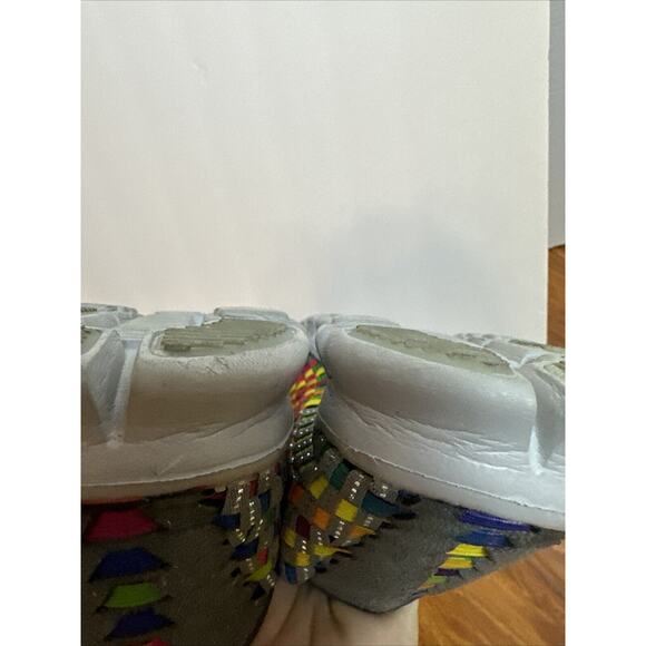 Corkys Joann Featherlite SlipOn Comfort Sneaker Rainbow Stretch Weave Women‎ 9 - Picture 15 of 16